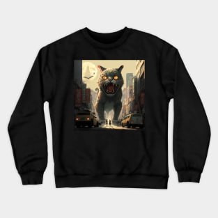 The count Catzilla Crewneck Sweatshirt